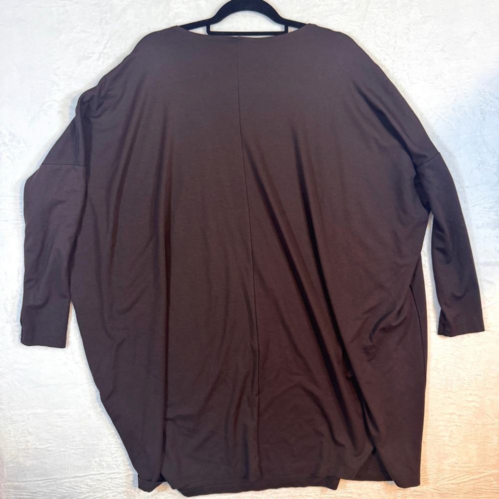 Bryn Walker Tunic Oversized Lagenlook Modal Medium Brown Women - Picture 5 of 5